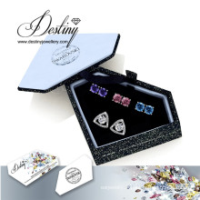 Destin bijoux cristaux de Swarovski combinaison boucles d’oreilles